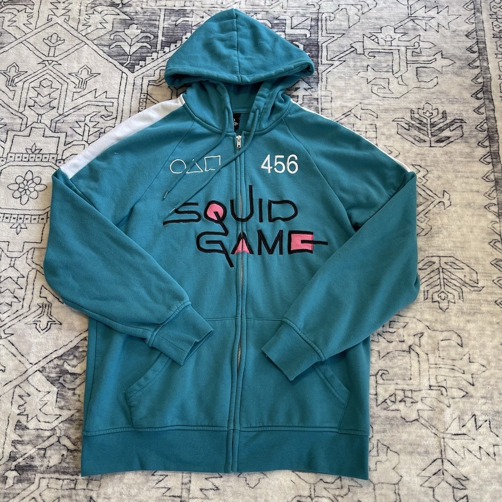 BoxLunch Exclusive Squid Game Player 456 hoodie Size XS